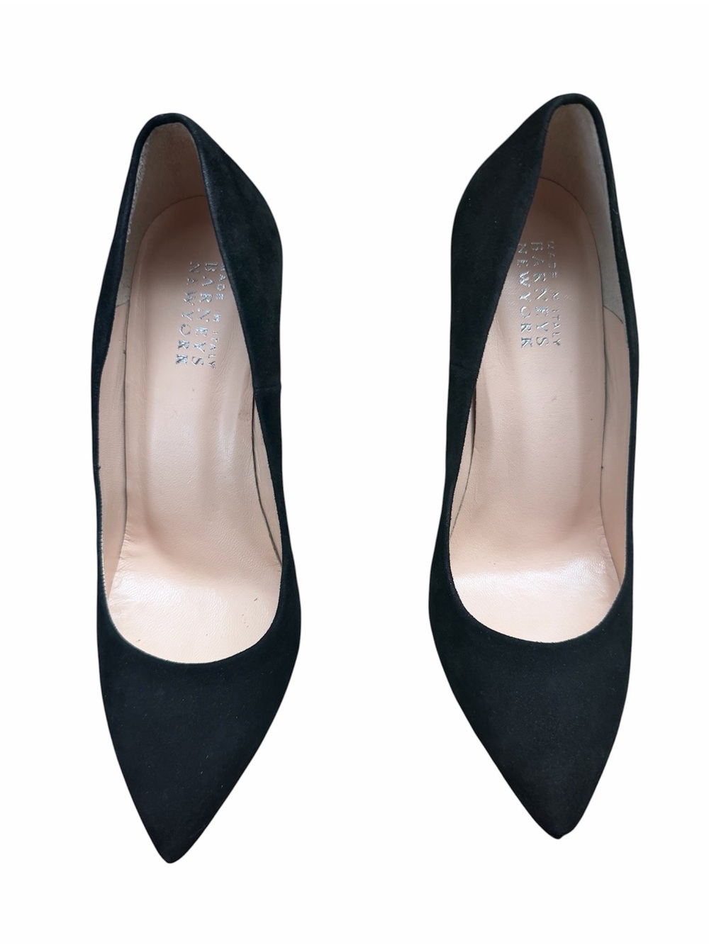 Barney’s New York Black Suede Pointed Toe Pumps